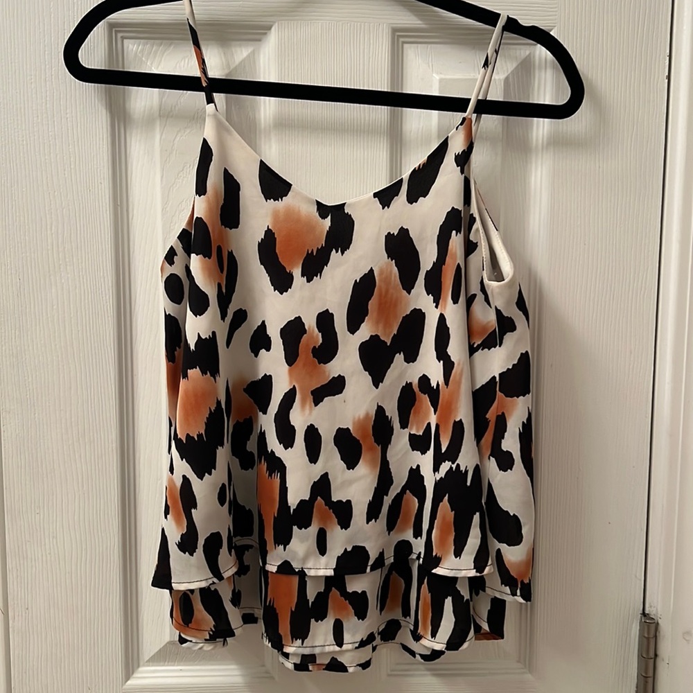 Peach Love California Animal Print Tank Top